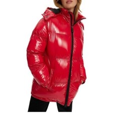 Noize Outerwear Aesha Puffer Boxy Coat Winter Jacket Outdoor Red Large