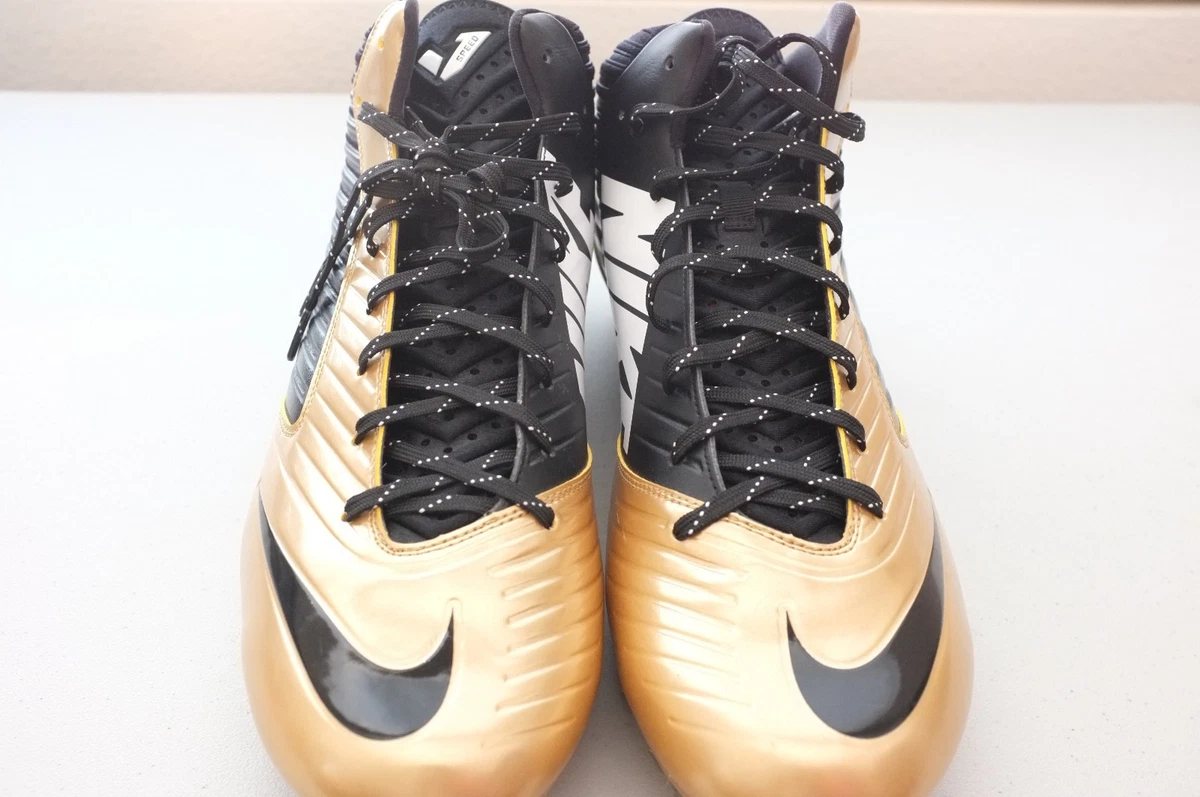 Nike vapor football cleats hot sale gold