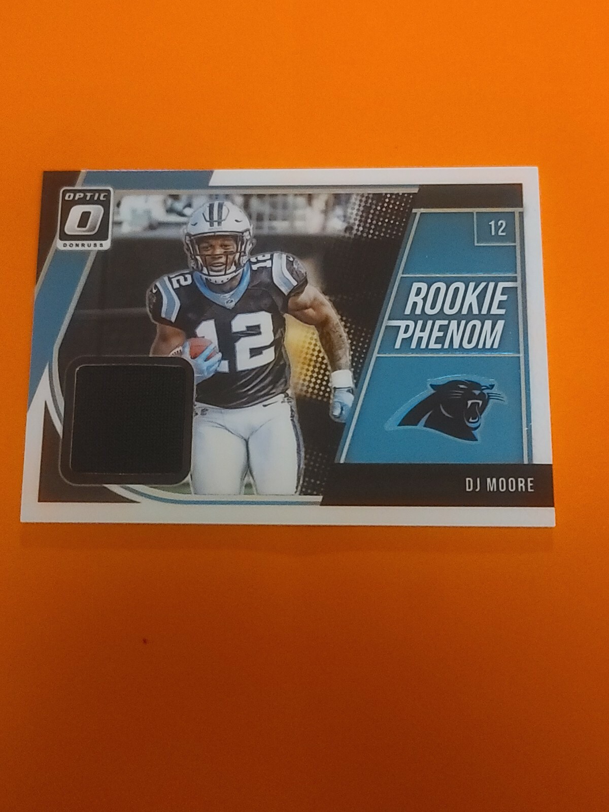 2018 DONRUSS OPTIC FOOTBALL DJ MOORE ROOKIE PHENOM JERSEY PATCH RC