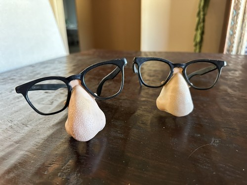 X2 VINTAGE 60S TOPSTONE PLASTIC FAKE NOSE & GLASSES DISGUISE HALLOWEEN NOVELTY