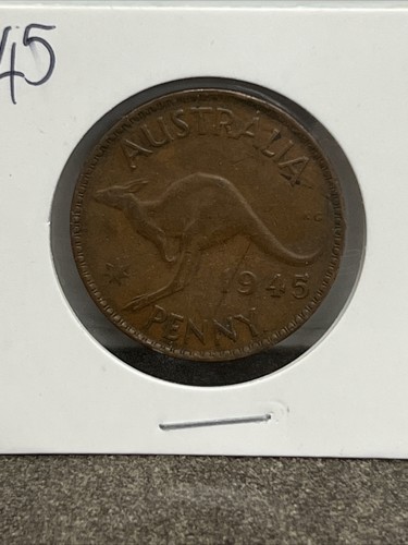 VINTAGE COIN COLLECTION AUSTRALIA PENNY 1945 PLEASE LOOK RARE