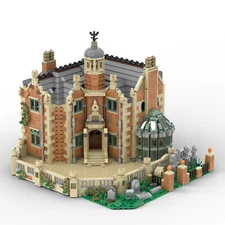 Moc The Haunted Manor 3944 Gothic Revival Style Architecture Building Block SET