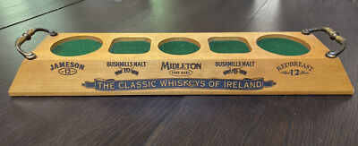 The Classic Whiskeys Of Ireland Wood Plinth Display Stand Rare 23  Long