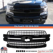 Agate Black Front Upper Grille Assembly Fits 2018-2020 Ford F150 F-150 Lariat Agate Black Front Upper Grille Assembly Fits 2018-2020 Ford F150 F-150 Lariat