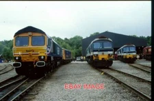 ORIGINAL 35mm SLIDE CLASS 66 LOCO NO 66731 & OTHERS AT MEREHEAD 6/08