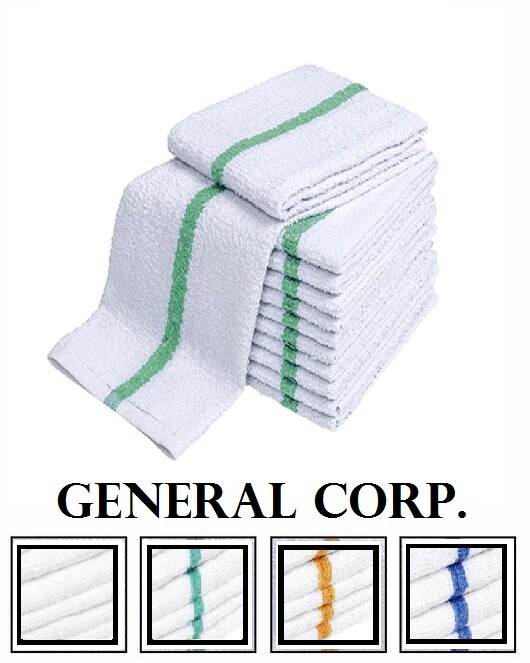 300 green stripe super bar towel bar mop kitchen restauran cleaning towels 33oz