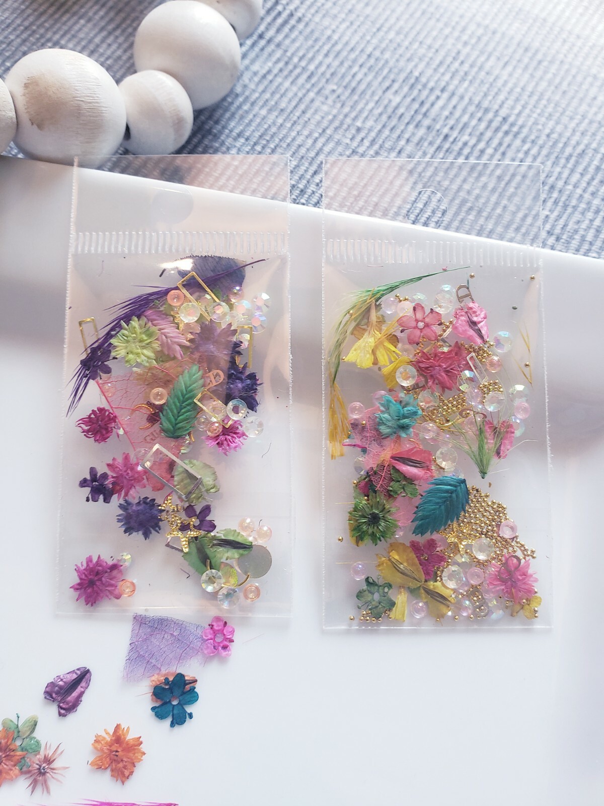 Dried Flowers Nail Art Mixed 2 Bags Pack-image