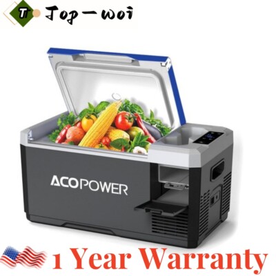19Qt Car Portable Refrigerator W/ USB Attachment & SmartPhone App Regulator