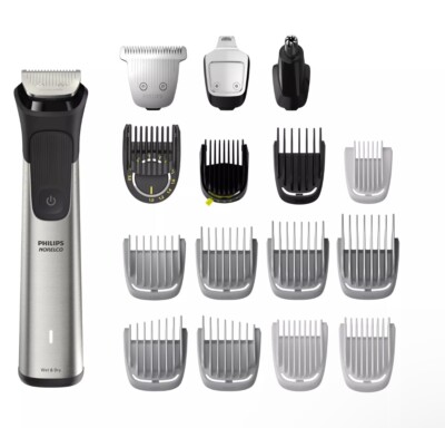 Philips Norelco - Multigroom Series 7000, Mens Grooming Kit with Trimmer - Si...