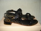100% AUTHENTIC NEW WOMEN PRADA BLACK ROPE PATENT VERNICE 3 SANDALS EU 39/US 9 — photo 3