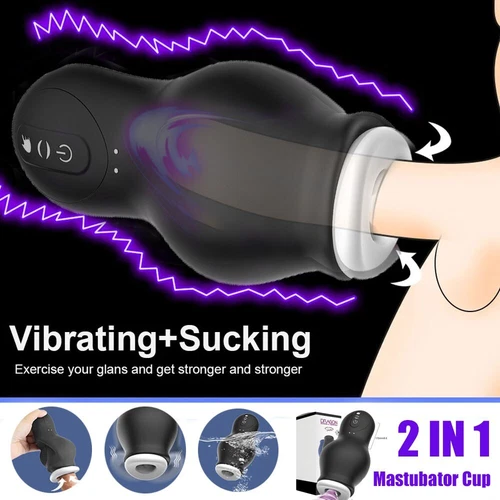 Male Masturbaters Automatic HandsFree Sucking Mastubator Cup Sex Toys for Men - Bild 3 von 16
