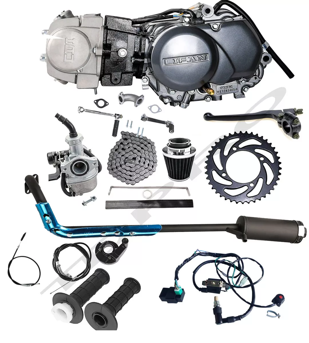 125CC Complete Engine Motor kit Manual Pit Bike Dirt for Honda Z50