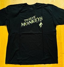 12 MONKEYS XX-LARGE SHORT SLEEVE T-SHIRT BLACK VAPEJUICE  / USED - VAPOR