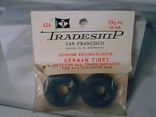 1/24 Tradeship #424 Genuine Record-Elastik German slot car tires MIP NOS VINTAGE