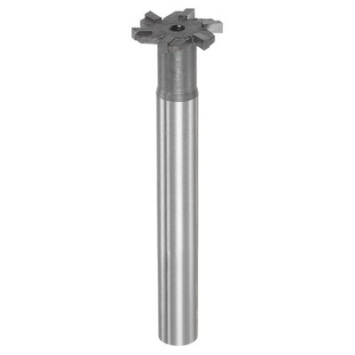 25mm Cutting Dia 12mm Shank Carbide Tip 6 Flute T-Slot Milling Cutters Tool