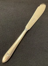 CIRCA 1905 WHITE STAR LINE ELKINGTON 1ST CLASS BUTTER KNIFE ADRIATIC ERA