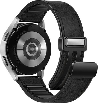 Magnetic Leather Band for Samsung Galaxy Watch 40mm 44mm - Compatible Strap