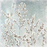 IHR 12 Servietten Frozen Winter Blue Grey | 33 X 33 Cm | Tissue - 3 Lagig