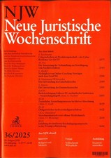 NJW 36/2025 - Neue Juristische Wochenschrift ...