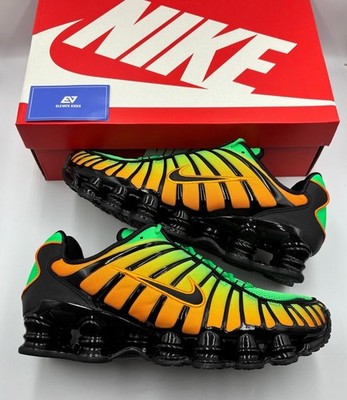 Nike Shox TL Green Shock Black UK 10 AV3595 301