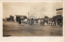 Gunnison CO Colorado c1910 Cattlemens Day Horse Race RPPC Photo Postcard COPY
