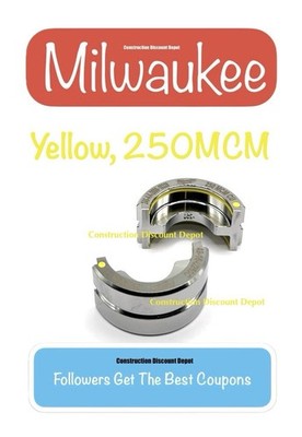 Milwaukee Tool 49-16-U250C 250 MCM Copper U Style Die Yellow