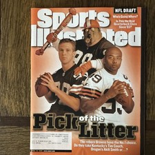 Sports Illustrated Tim Couch Cleveland Browns NFL Draft Pick April 19 1999
