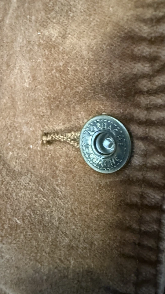 VTG Y2K Jordache Brown Velvet Short Blazer Jacket Retro Boho Sz L Chest 41” - Image 4 of 4