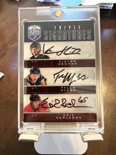 2009 Be A Player Triple Signatures All Rookies - Hedman / Myers / Karlsson 