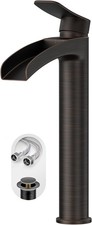Oil Rubbed Bronze Tall Bathroom Vessel Sink Faucet with Drain  Supply Lines