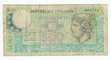 ITALY BANKNOTE 500 LIRE 1976