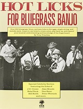 HOT LICKS FOR BLUEGRASS BANJO By Tony Trischka *Excellent Condition*