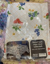 Vintage Cherries n berries decor home fashions tablecloth summertime new