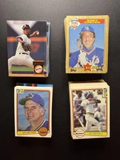 100 MLB baseball Card Lot 80s 90s Junk Wax Stars Rookies Semi Stars Commons QTY