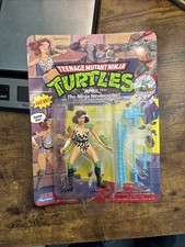 Playmates TMNT 1992 April O   Neil Ninja Newscaster   Unpunched