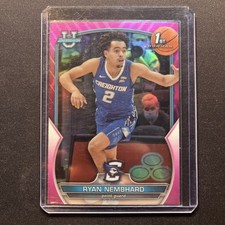 2023 Topps Bowman University Chrome Pink #96 Ryan Nembhard 1st Bowman 