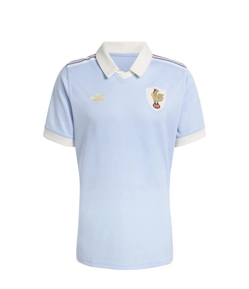 Maillot rugby ADIDAS vintage porté n°18 cousu vintage années