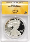 2008-W American Silver Eagle Proof — photo from another recent sale