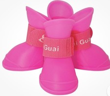 Rubber Dog Shoes Waterproof for Small Dogs Puppy Anti Slip Rain Boots