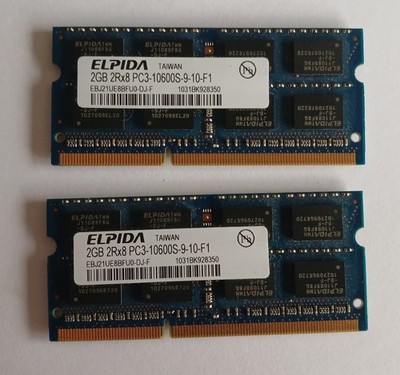 Elpida 4GB (2x 2GB) DDR3-1333 PC3-10600S SO-DIMM