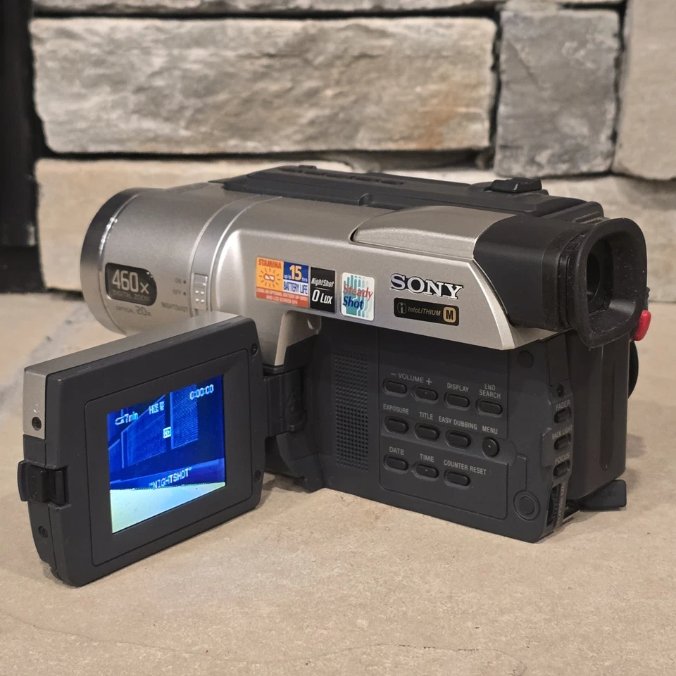 Videocámara Sony 460x Handycam CCD-TRV308 Video Hi8 Cámara de captura nocturna con bate probado Foto 2 de 4