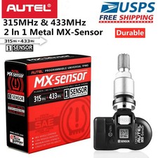 4pc Autel Tpms Mx-sensor 315433mhz Programmable Universal Tire Pressure Sensor