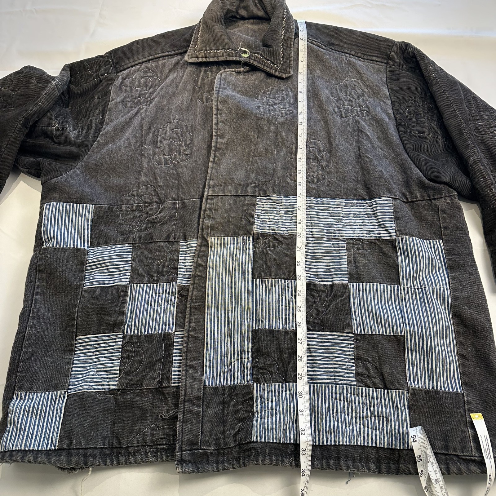 VTG Patchwork Granny Jacket Handmade Cottage Core… - image 10