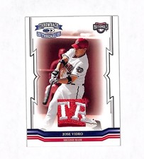 2005 Donruss Throwback Threads Jose Vidro Logo Patch Card 93/100 Nationals 