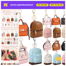 12 Pcs Mini Purse Keychain Set for Women  Girls - Stylish  Elegant Accessories