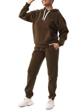 Women 2 Piece Outfits Fleece Sweatsuits Long Sleeve Warm Tracksuits Lounge Pu...