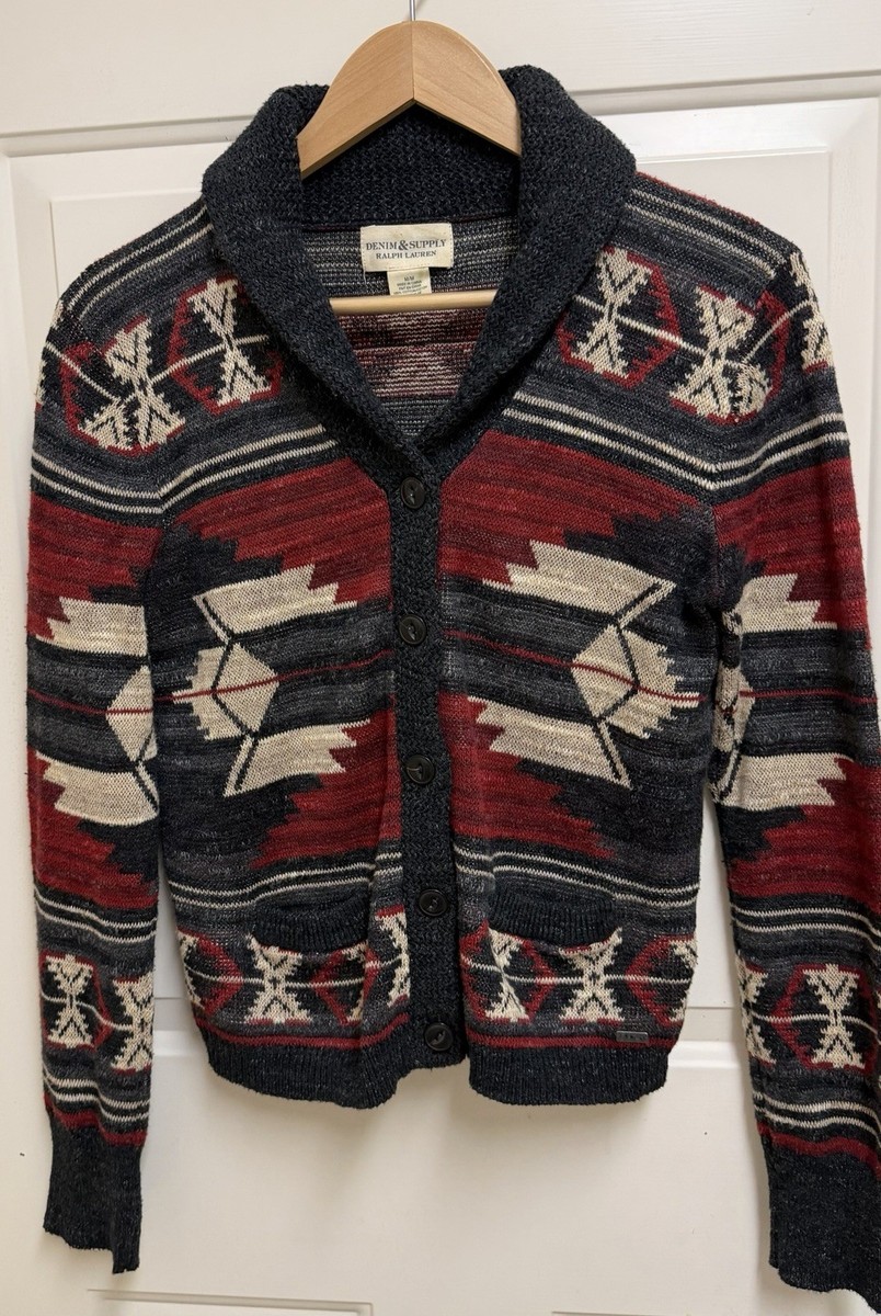 LAUREN RALPH LAUREN M ナバホ　カーディガン Denim & Supply Ralph Lauren SZ M Aztec Southwest Navajo Shawl