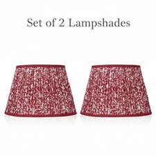 Set of 2 - 12 inch / 30cm straight empire premium softback lampshade in cotton