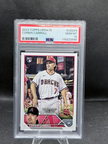 2023 Topps Update Series - Rookie Debut Corbin Carroll #US244 (RC) PSA 10