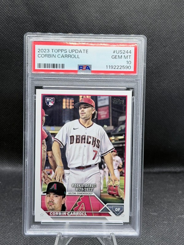 2023 Topps Update Series - Rookie Debut Corbin Carroll #US244 (RC) PSA 10